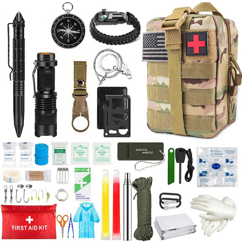 Wilderness Survival First Aid Outdoor Survival Emergency Kit - Survival Dog