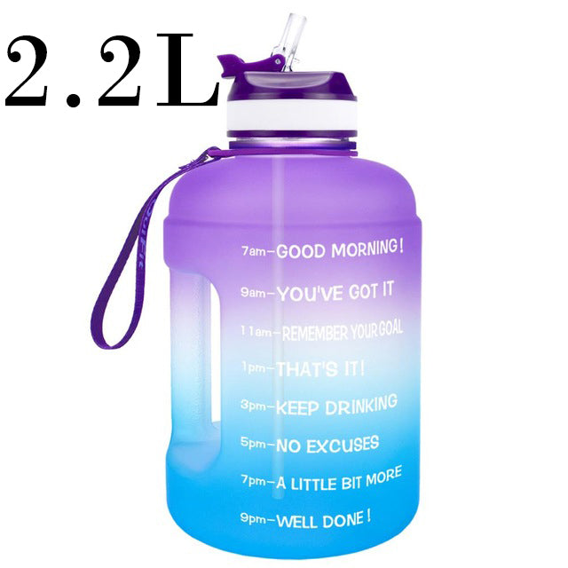 QuiFit 3.78L 2.2L 1.3L 128oz Gallon Water Bottle With Straw