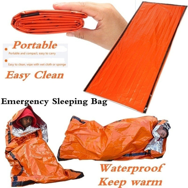 Outdoor Emergency Survival Sleeping Bag Portable Waterproof Reusable Blanket Camping Hiking Survival Rescue Thermal Blanket - Survival Dog