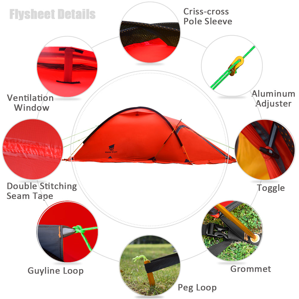 Two Person Light Mountain Climbing Outdoor Survival Double-layer Outdoor Tent - Survival Dog