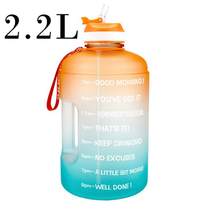 QuiFit 3.78L 2.2L 1.3L 128oz Gallon Water Bottle With Straw