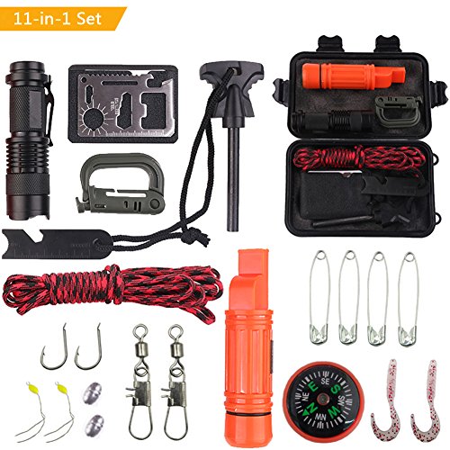 Outdoor Travel SOS Equipment Adventure Survival Tool Set Multifunction Field Survival First Aid Box Fishing Accessories - Survival Dog