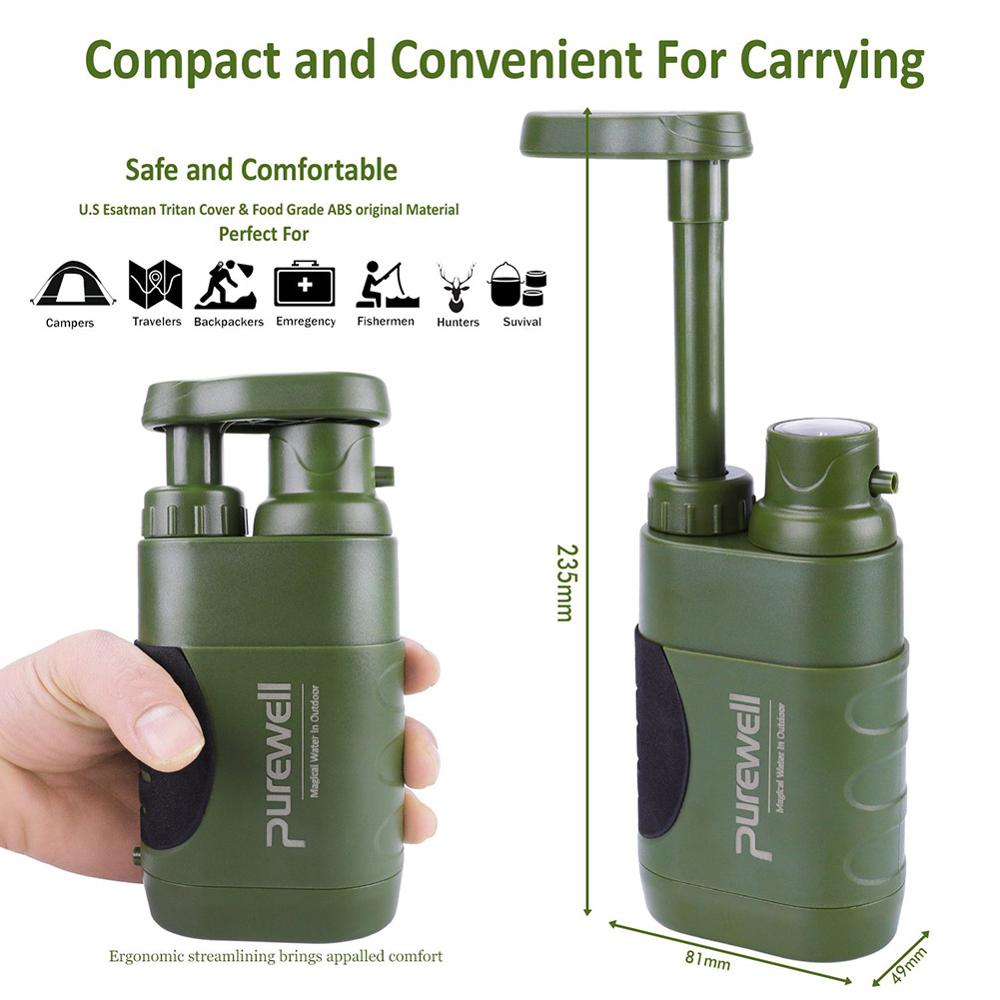 Multistage Outdoor Water Purifier for Emergency Camping Wilderness Survival - Survival Dog