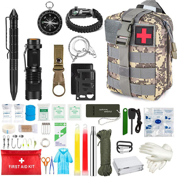 Wilderness Survival First Aid Outdoor Survival Emergency Kit - Survival Dog