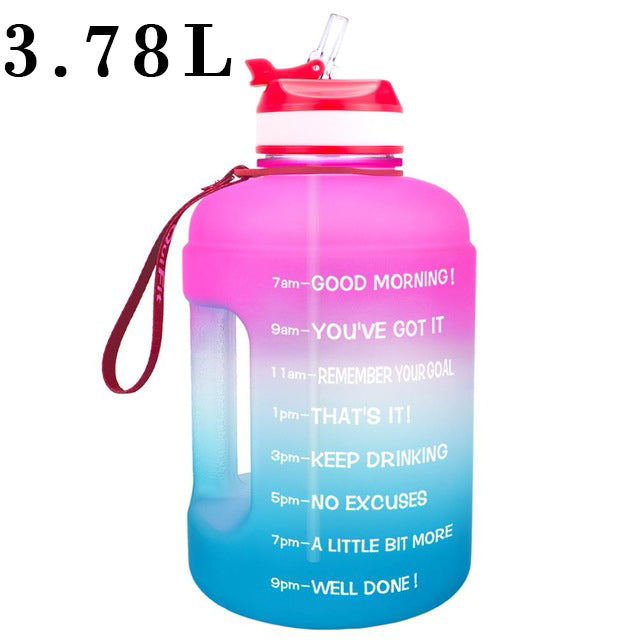 QuiFit 3.78L 2.2L 1.3L 128oz Gallon Water Bottle With Straw