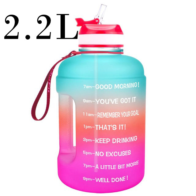 QuiFit 3.78L 2.2L 1.3L 128oz Gallon Water Bottle With Straw