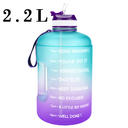 QuiFit 3.78L 2.2L 1.3L 128oz Gallon Water Bottle With Straw