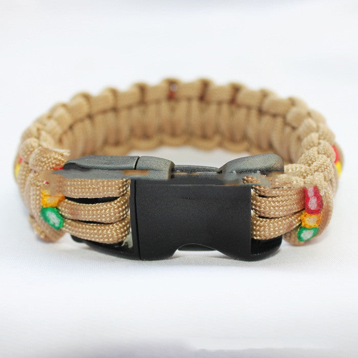 Fashion Outdoor Survival Weaving Bracelet - Survival Dog