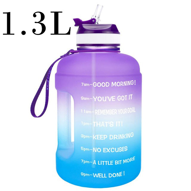 QuiFit 3.78L 2.2L 1.3L 128oz Gallon Water Bottle With Straw