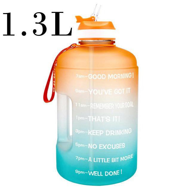 QuiFit 3.78L 2.2L 1.3L 128oz Gallon Water Bottle With Straw