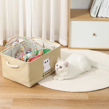 Personalized Dog Toy Basket