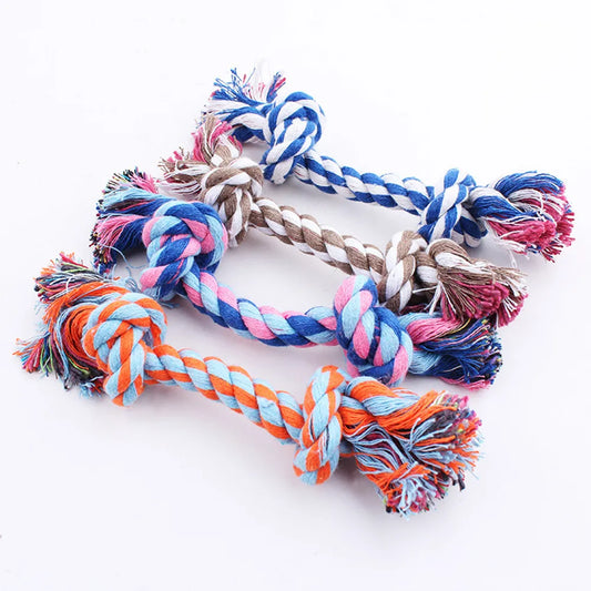 Puppy Dog Cotton Linen Braided Bone Rope