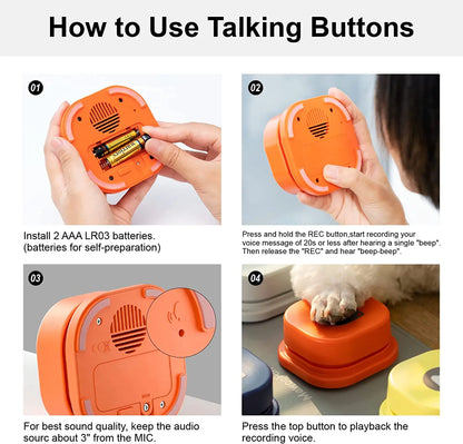 Interactive Dog Recording Button