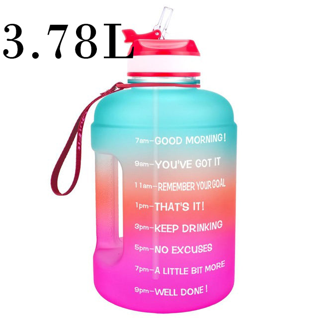 QuiFit 3.78L 2.2L 1.3L 128oz Gallon Water Bottle With Straw