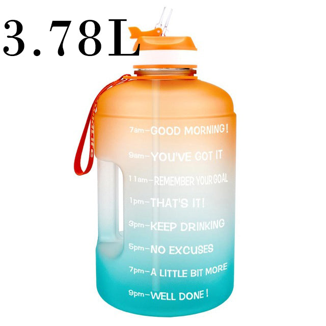 QuiFit 3.78L 2.2L 1.3L 128oz Gallon Water Bottle With Straw