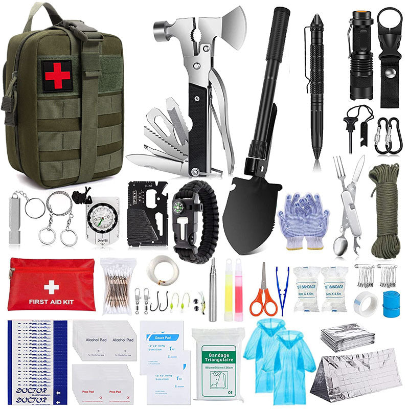 Wilderness Survival First Aid Outdoor Survival Emergency Kit - Survival Dog