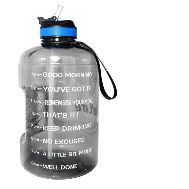 QuiFit 3.78L 2.2L 1.3L 128oz Gallon Water Bottle With Straw