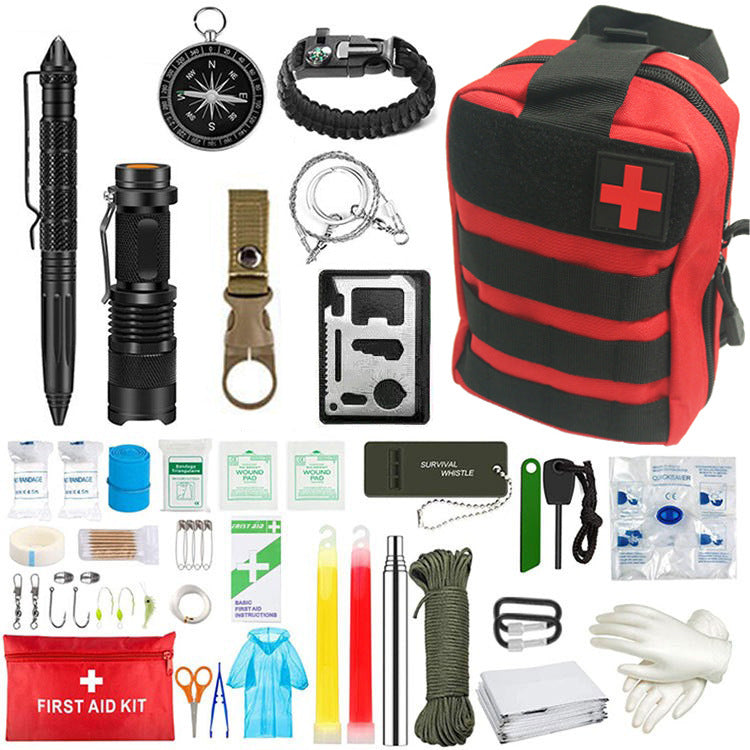 Wilderness Survival First Aid Outdoor Survival Emergency Kit - Survival Dog